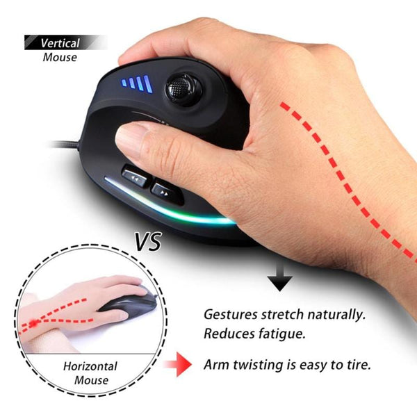 Wired Vertical Gaming Mouse
