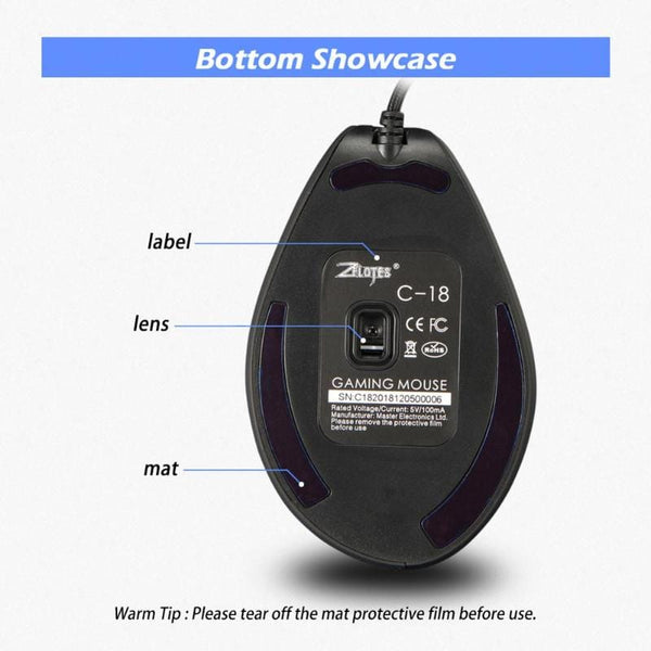 Wired Vertical Gaming Mouse
