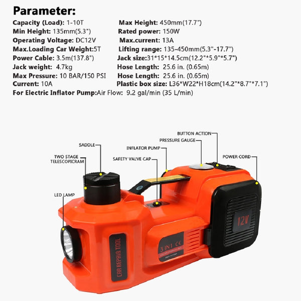 Electric Hydraulic Floor Jack