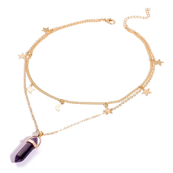 Star Pendant Tattoo Choker Necklace for Women