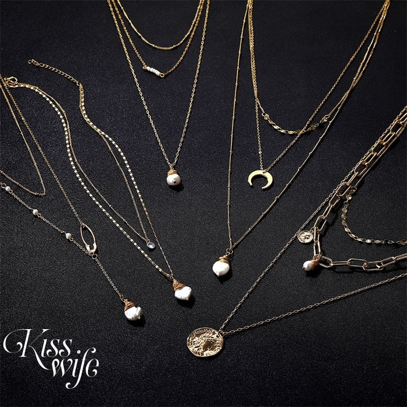 New Luxury Temperament Pearl Pendant Necklace for Women