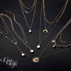 New Luxury Temperament Pearl Pendant Necklace for Women