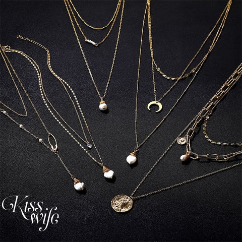 New Luxury Temperament Pearl Pendant Necklace for Women