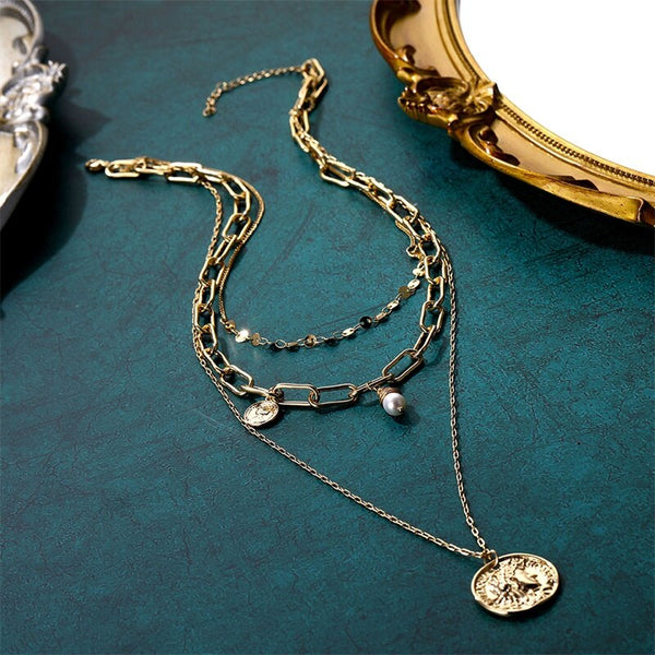 New Luxury Temperament Pearl Pendant Necklace for Women