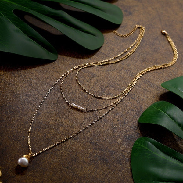 New Luxury Temperament Pearl Pendant Necklace for Women