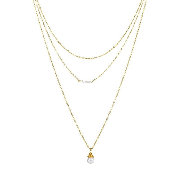 New Luxury Temperament Pearl Pendant Necklace for Women