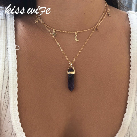 Star Pendant Tattoo Choker Necklace for Women